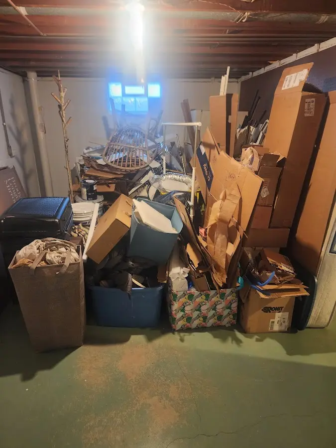 Roll-off dumpster container at job site for Yard Waste Dumpster Rental in Buckingham